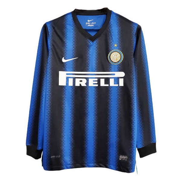 Tailandia Camiseta Inter Milan ML 1st Retro 2010 2011 Azul